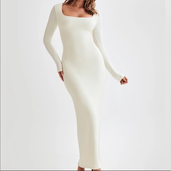 MESHKI Vanessa Modal Long Sleeve Midi Dress - Picture 1 of 4